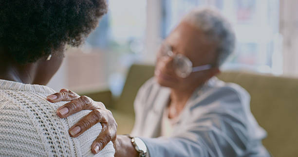 A practitioner offering supportive care during a private conversation